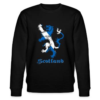 Schottland Wappen - Stanley/Stella Unisex Bio-Sweatshirt CHANGER  - Schwarz - Vorne - Nik (191cm) & Marisol (170cm)