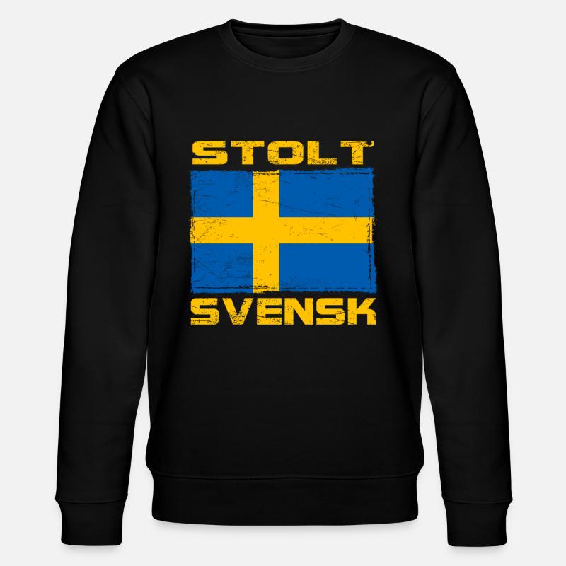 Stolzer Schwede - Stanley/Stella Unisex Bio-Sweatshirt CHANGER - Schwarz