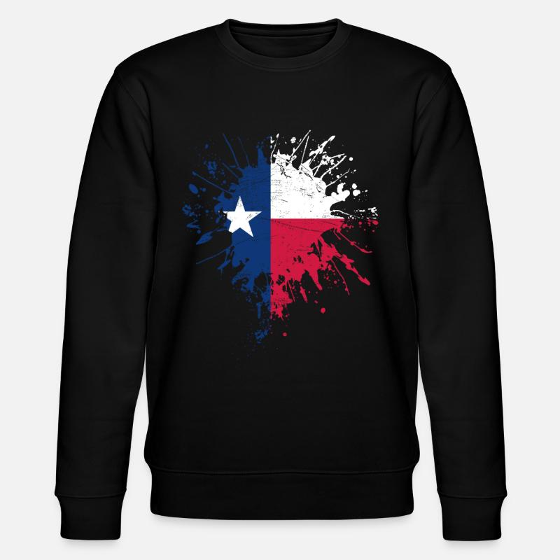 Texas Flagge - Stanley/Stella Unisex Bio-Sweatshirt CHANGER  - Schwarz