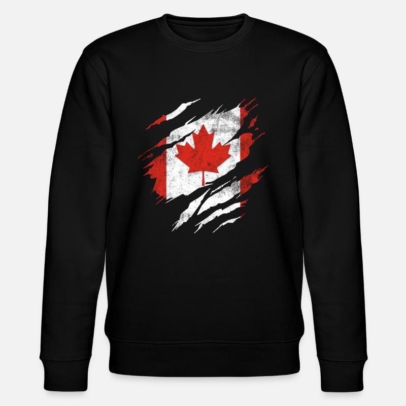 Drapeau du Canada - Sweat bio CHANGER Stanley/Stella Unisexe - noir