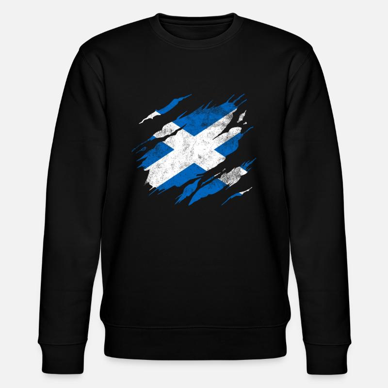 Schottland Flagge - Stanley/Stella Unisex Bio-Sweatshirt CHANGER  - Schwarz