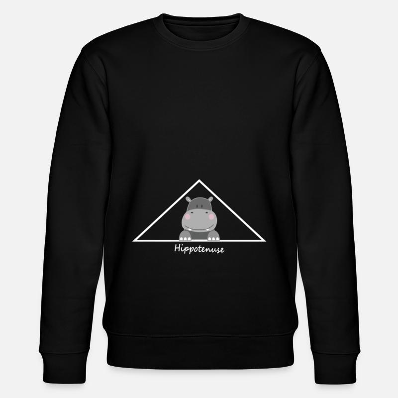 Triangle avec Hippotenuse - Sweat bio CHANGER Stanley/Stella Unisexe - noir