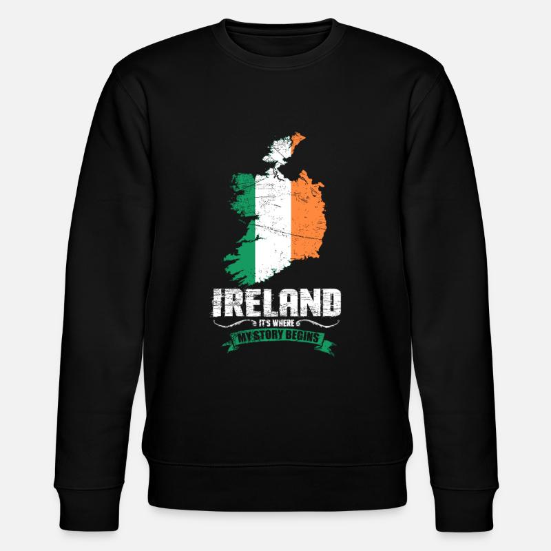 Irlande - Sweat bio CHANGER Stanley/Stella Unisexe - noir
