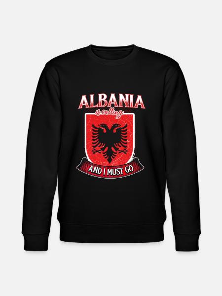 Albanien - Stanley/Stella Unisex Bio-Sweatshirt CHANGER - Schwarz