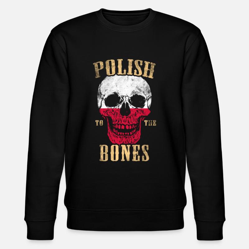 Polnisch bis auf die Knochen - Stanley/Stella Unisex Bio-Sweatshirt CHANGER  - Schwarz