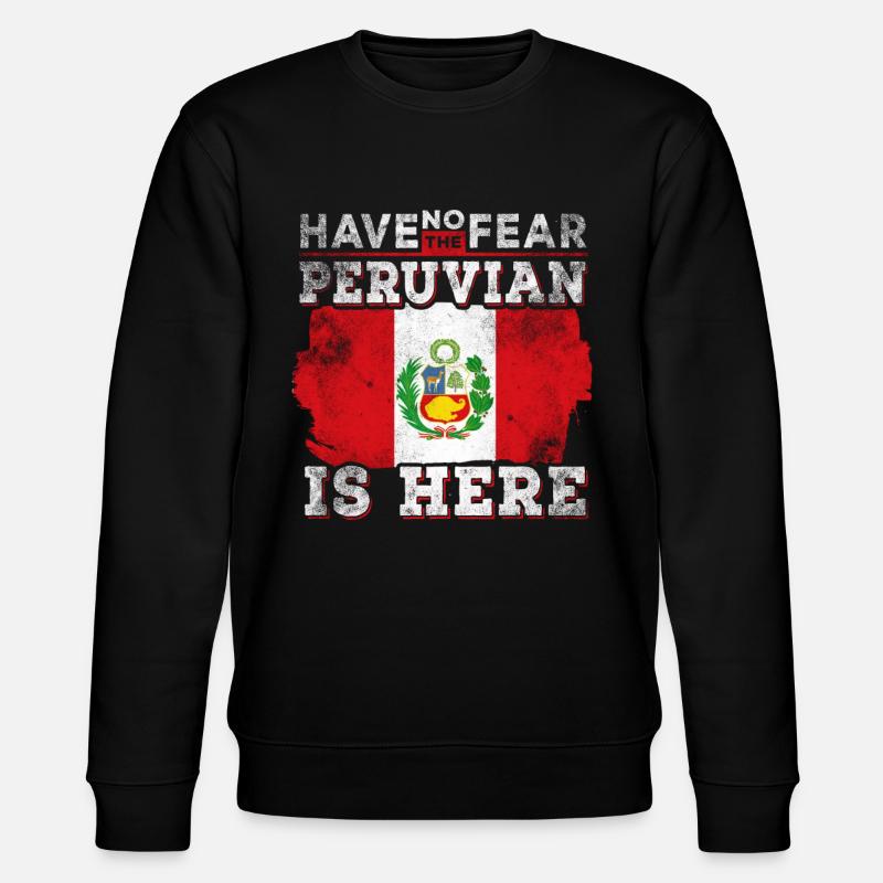 Funny Peruvian - Stanley/Stella CHANGER Unisex Organic Sweatshirt - black