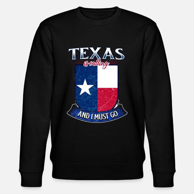 Texas - Stanley/Stella Unisex Bio-Sweatshirt CHANGER  - Schwarz