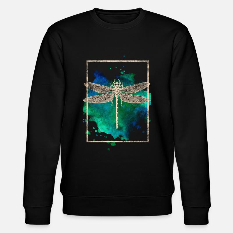 libellule - Sweat bio CHANGER Stanley/Stella Unisexe - noir