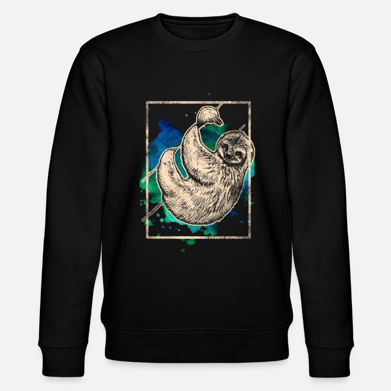 sloth - Stanley/Stella CHANGER Unisex Organic Sweatshirt - black