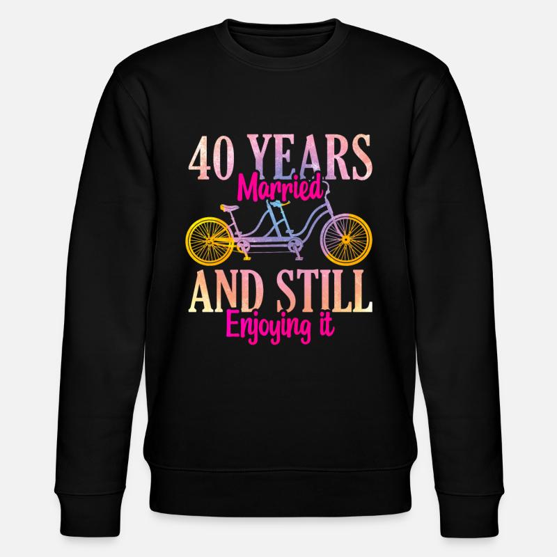40e anniversaire de mariage - Sweat bio CHANGER Stanley/Stella Unisexe - noir