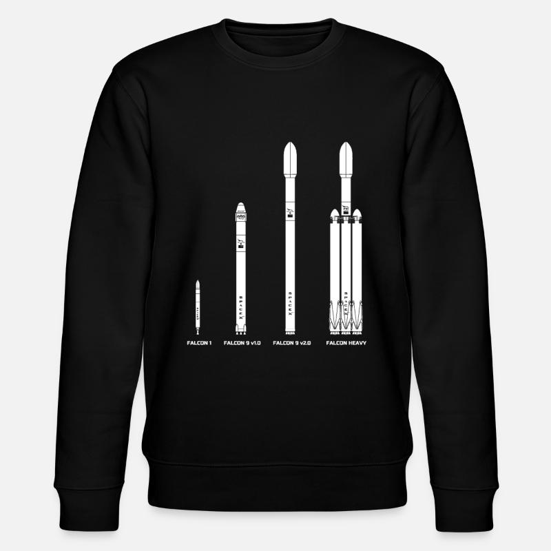 Falcon Raketen Evolution - Stanley/Stella Unisex Bio-Sweatshirt CHANGER  - Schwarz