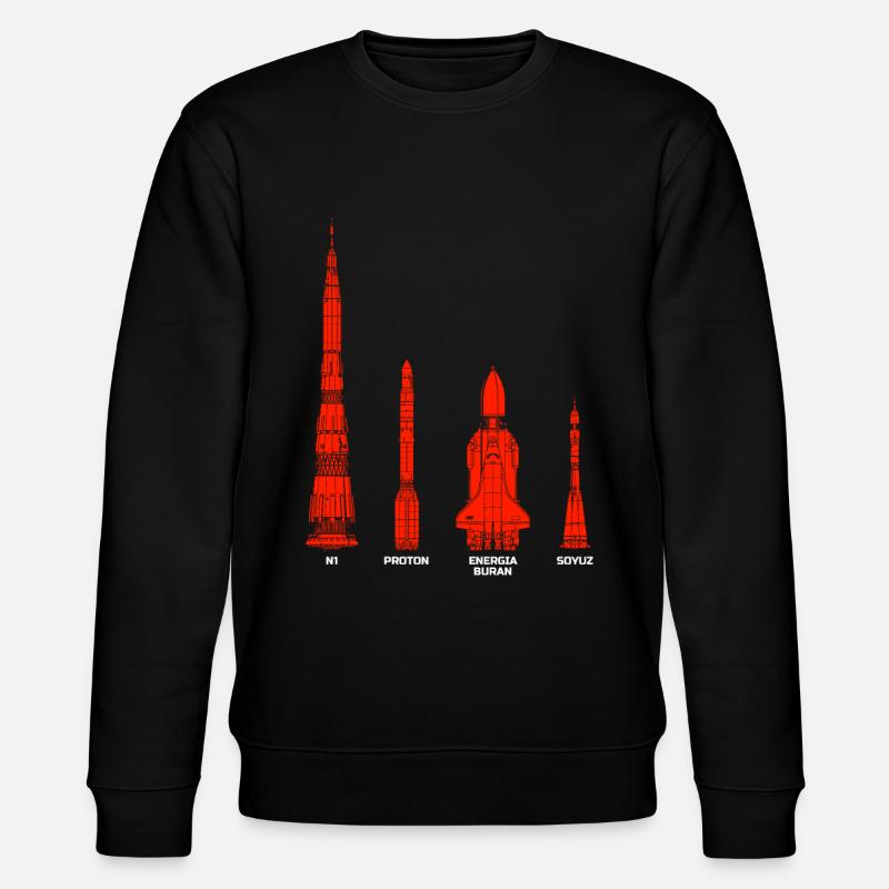 Rockets Soviet Union Russia - Stanley/Stella CHANGER Unisex Organic Sweatshirt - black