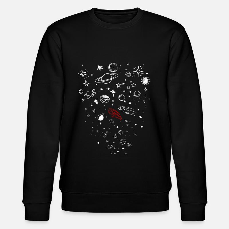 shoots tesla into space - Stanley/Stella CHANGER Unisex Organic Sweatshirt - black