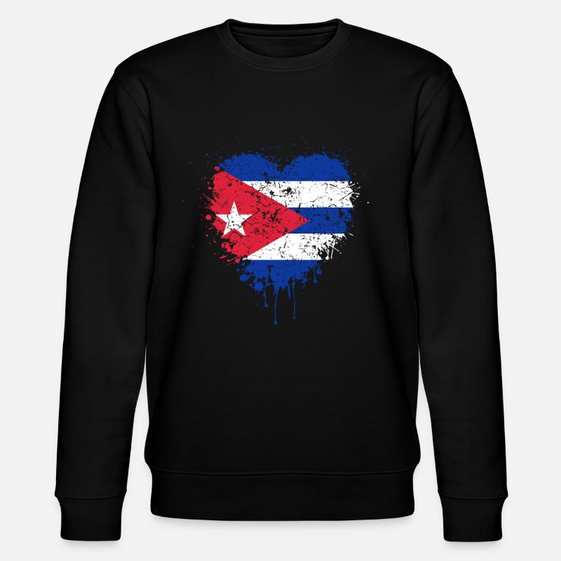 Drapeau de Cuba - Sweat bio CHANGER Stanley/Stella Unisexe - noir