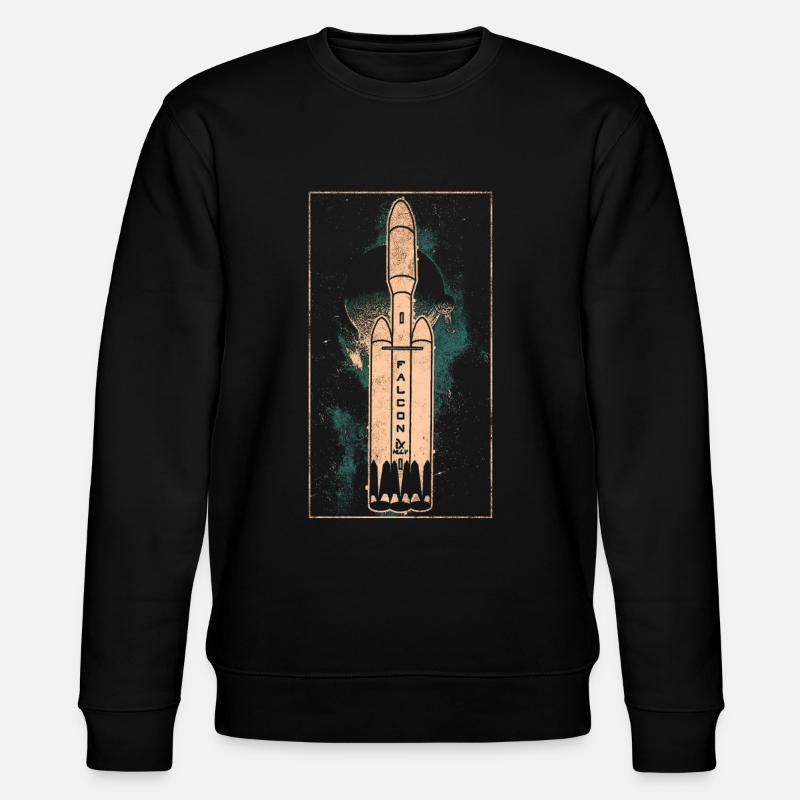 Falcon Heavy Rocket - Stanley/Stella CHANGER Unisex Organic Sweatshirt - black