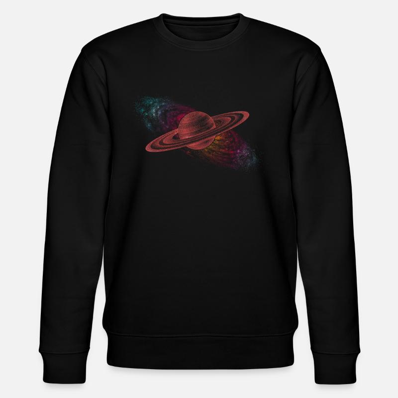 Saturn Planet - Stanley/Stella Unisex Bio-Sweatshirt CHANGER  - Schwarz