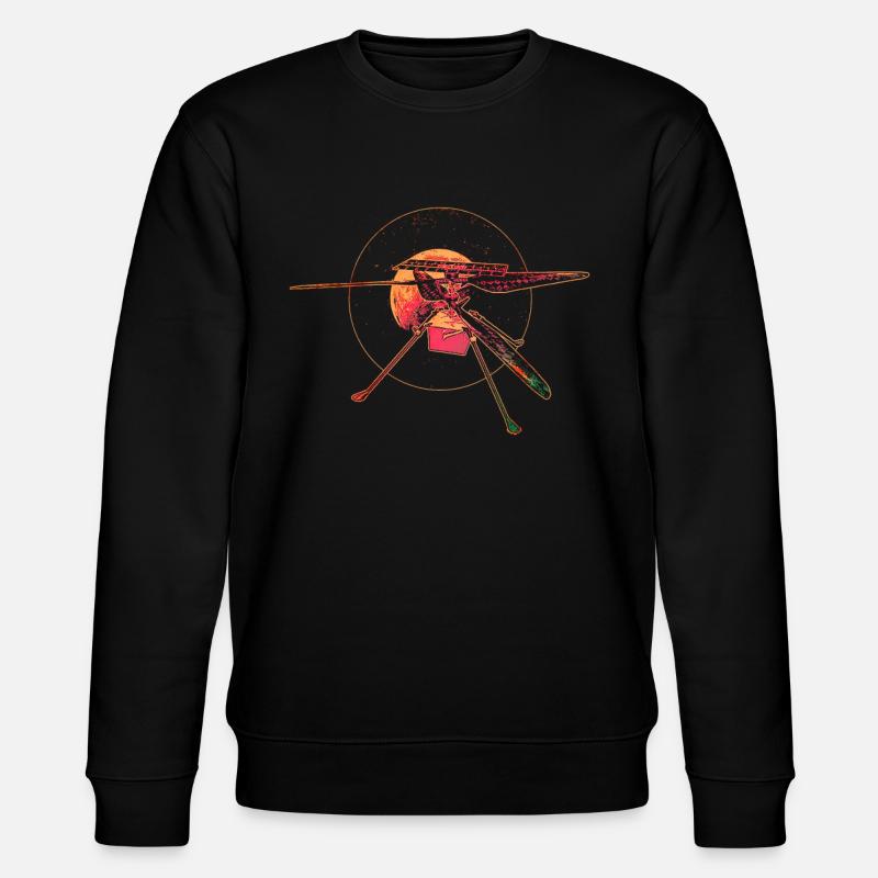 Ingenuity Mars Helicopter - Stanley/Stella CHANGER Unisex Organic Sweatshirt - black