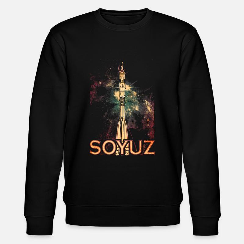 Soyuz Soyuz Rocket - Stanley/Stella CHANGER Unisex Organic Sweatshirt - black