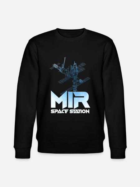 Mir rymdstation - Ekologisk sweatshirt CHANGER unisex från Stanley/Stella - svart