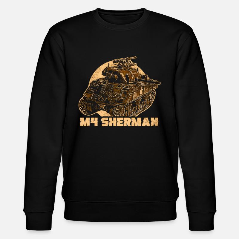 M4 Sherman Panzer - Stanley/Stella Unisex Bio-Sweatshirt CHANGER  - Schwarz