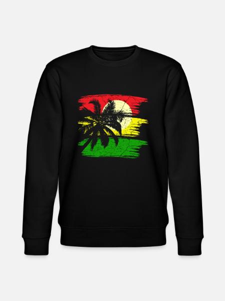 Jamaica Reggae Rastafari - Stanley/Stella CHANGER Unisex Organic Sweatshirt - black