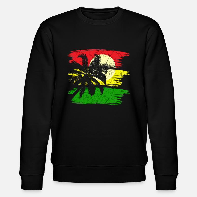 Jamaika Reggae Rastafari - Stanley/Stella Unisex Bio-Sweatshirt CHANGER  - Schwarz