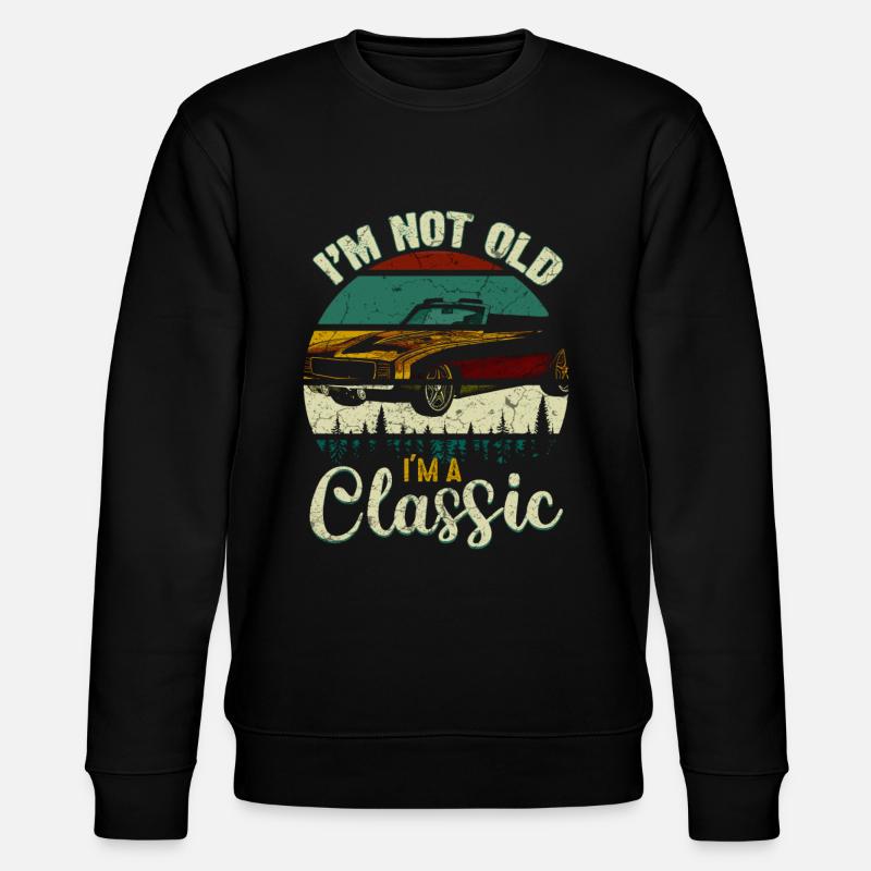 Klassische Autos - Stanley/Stella Unisex Bio-Sweatshirt CHANGER  - Schwarz