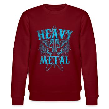 Heavy Metal - Sweat bio CHANGER Stanley/Stella Unisexe - bordeaux - Devant - Nik (191cm) & Marisol (170cm)