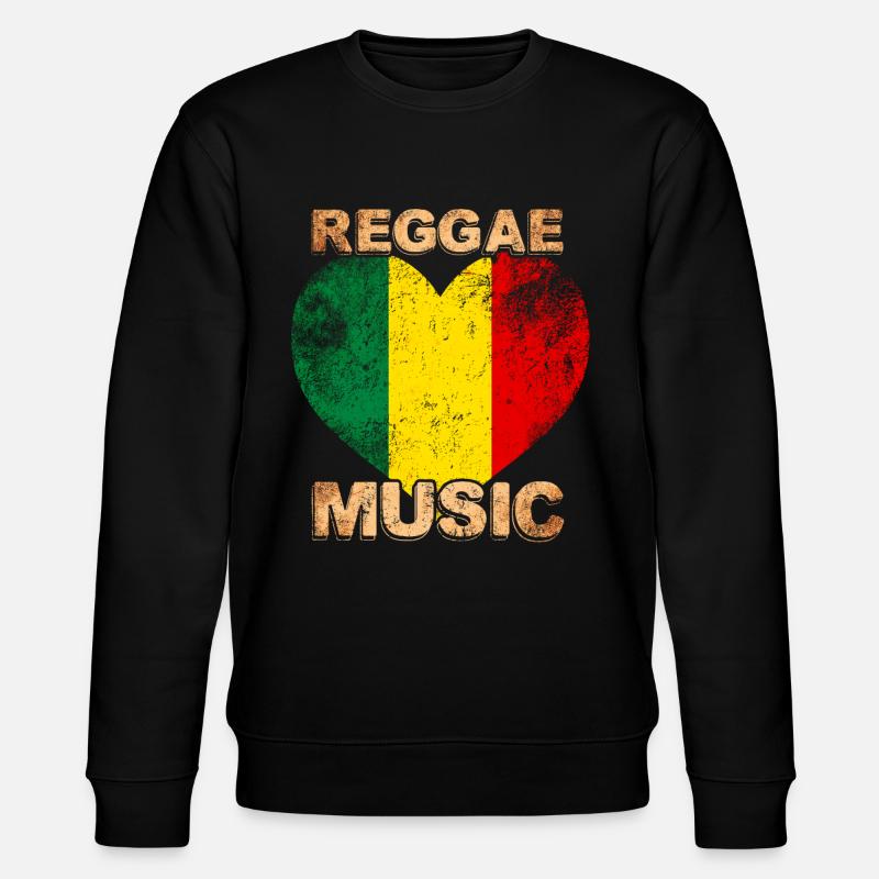 Reggae Musik - Stanley/Stella Unisex Bio-Sweatshirt CHANGER  - Schwarz