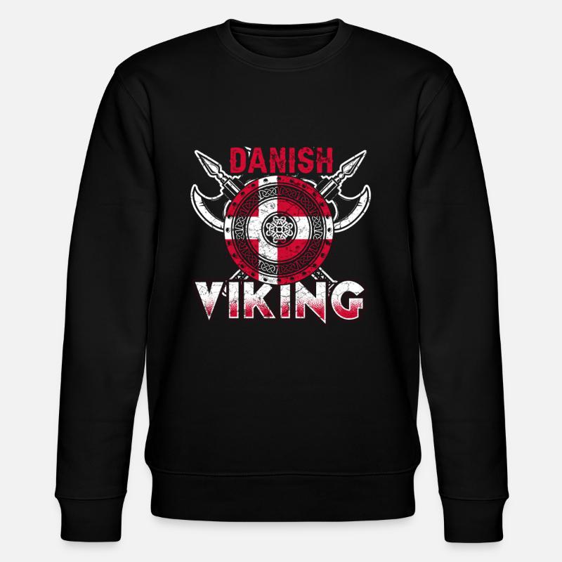 Denmark Vikings - Stanley/Stella CHANGER Unisex Organic Sweatshirt - black