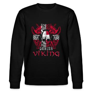 Dänemark Wikinger - Stanley/Stella Unisex Bio-Sweatshirt CHANGER  - Schwarz - Vorne - Nik (191cm) & Marisol (170cm)
