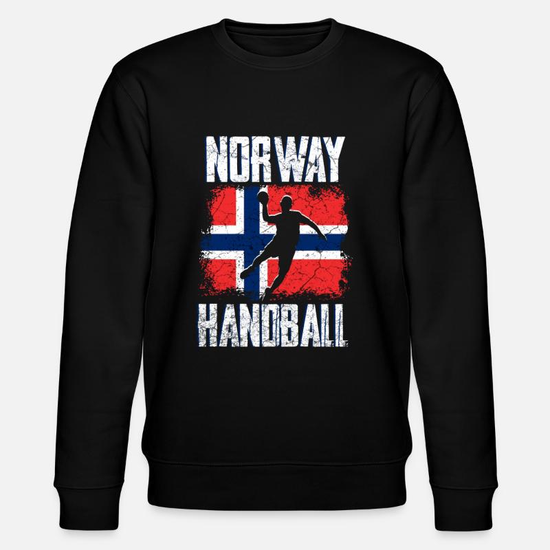 Norwegen Handball - Stanley/Stella Unisex Bio-Sweatshirt CHANGER  - Schwarz
