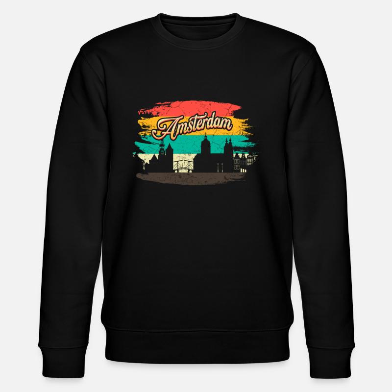 Amsterdam - Stanley/Stella Unisex Bio-Sweatshirt CHANGER  - Schwarz