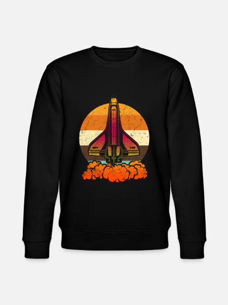 Space Shuttle - Stanley/Stella CHANGER Unisex Organic Sweatshirt - black