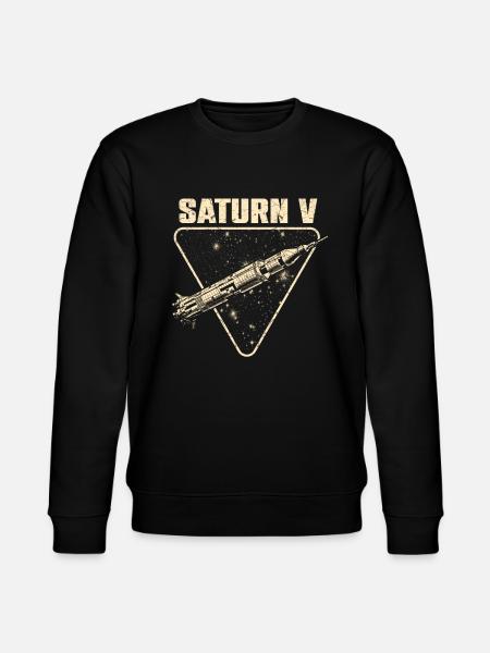 Fusée Saturn V - Sweat bio CHANGER Stanley/Stella Unisexe - noir