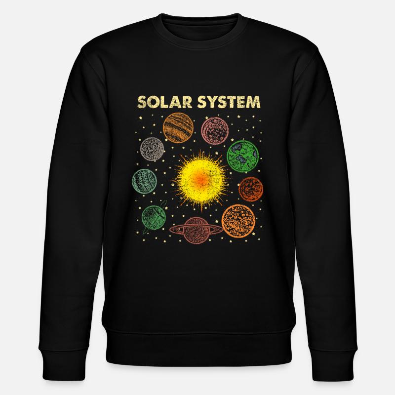 Solar system - Stanley/Stella CHANGER Unisex Organic Sweatshirt - black