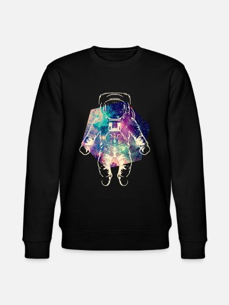 Astronaut in space - Stanley/Stella CHANGER Unisex Organic Sweatshirt - black