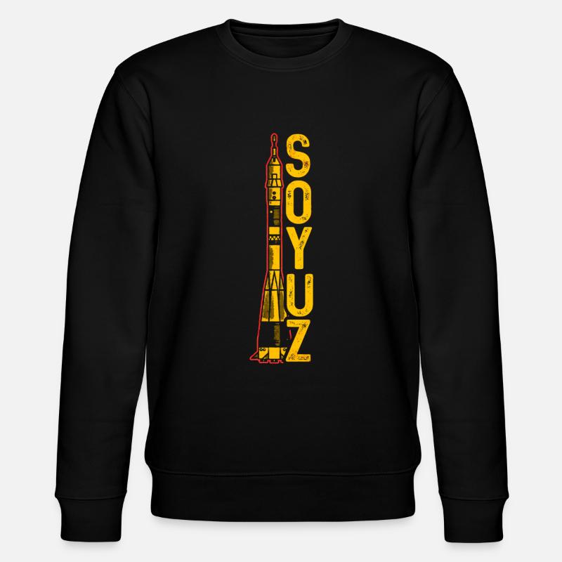 Soyuz Rocket Soviet Union - Stanley/Stella CHANGER Unisex Organic Sweatshirt - black