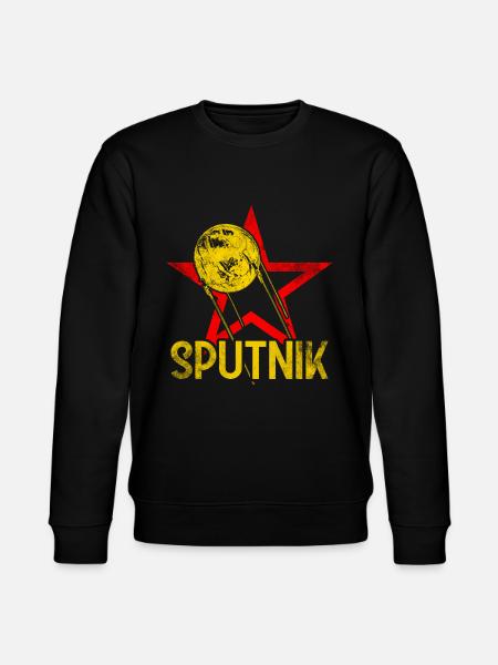 Sputnik 1 Satellit - Stanley/Stella Unisex Bio-Sweatshirt CHANGER  - Schwarz