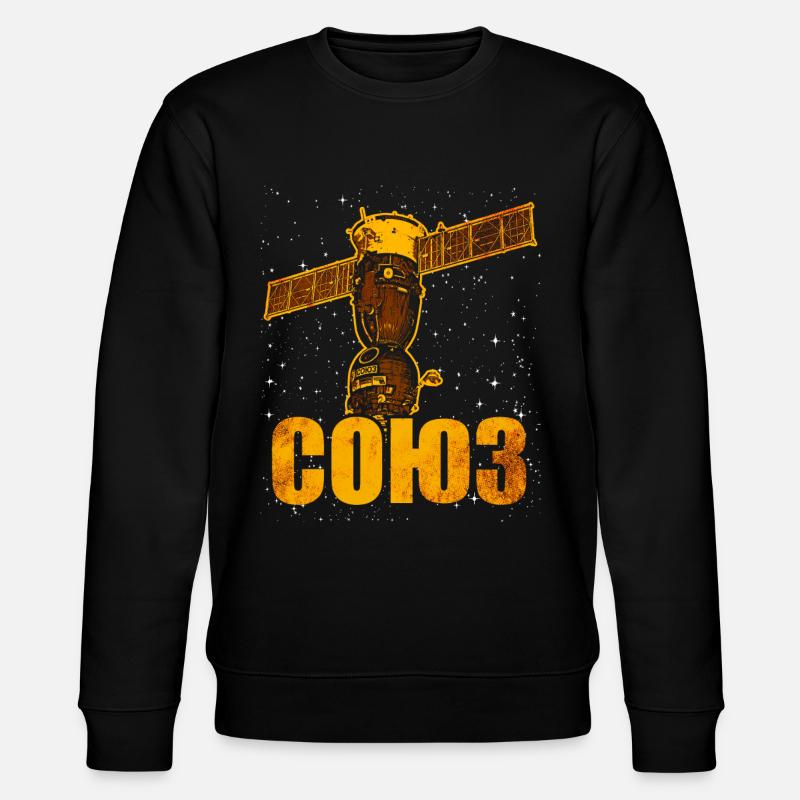 Soviet Soyuz spacecraft - Stanley/Stella CHANGER Unisex Organic Sweatshirt - black
