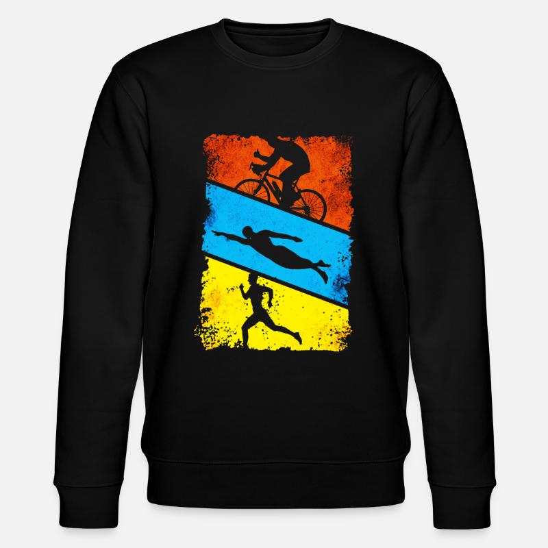 Triathlon - Stanley/Stella CHANGER Unisex Organic Sweatshirt - black