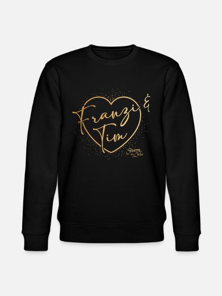 Sturm der Liebe Traumpaar Franzi & Tim - Stanley/Stella Unisex Bio-Sweatshirt CHANGER  - Schwarz