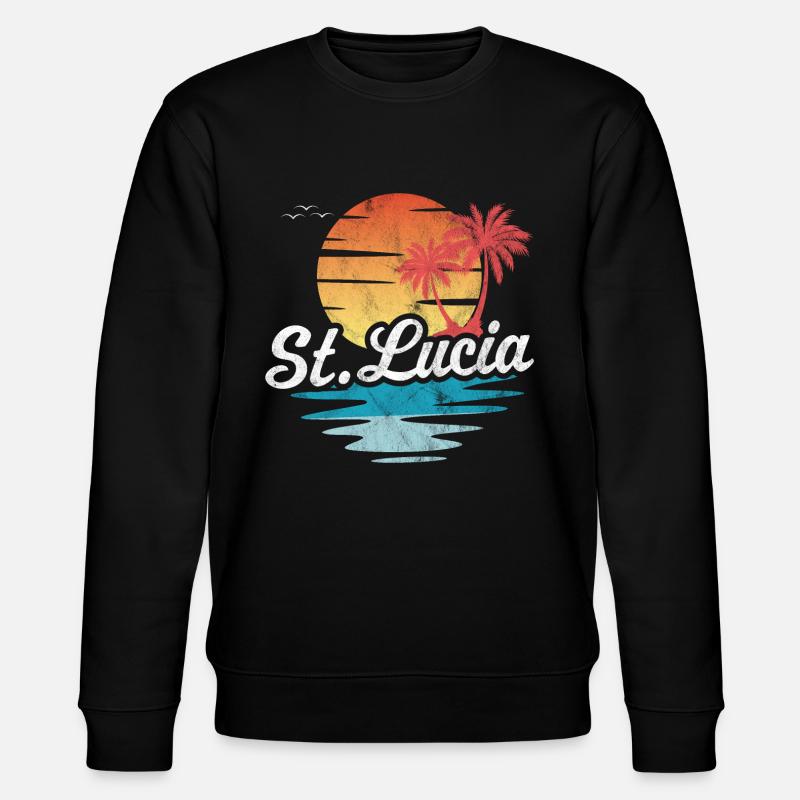 Sainte-Lucie - Sweat bio CHANGER Stanley/Stella Unisexe - noir