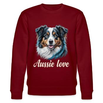Amour australien - Sweat bio CHANGER Stanley/Stella Unisexe - bordeaux - Devant - Nik (191cm) & Marisol (170cm)