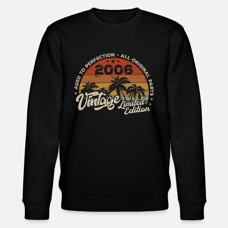 Millésime 2006 Anniversaire Rétro 2006 - Sweat bio CHANGER Stanley/Stella Unisexe - noir