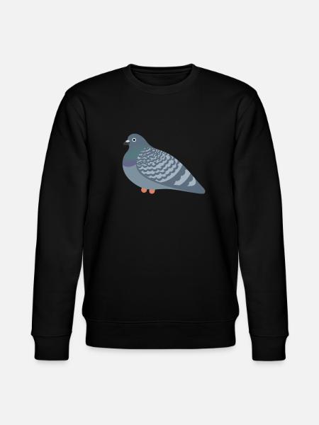 Cookie Pigeon Friend - Stanley/Stella CHANGER Unisex Organic Sweatshirt - black