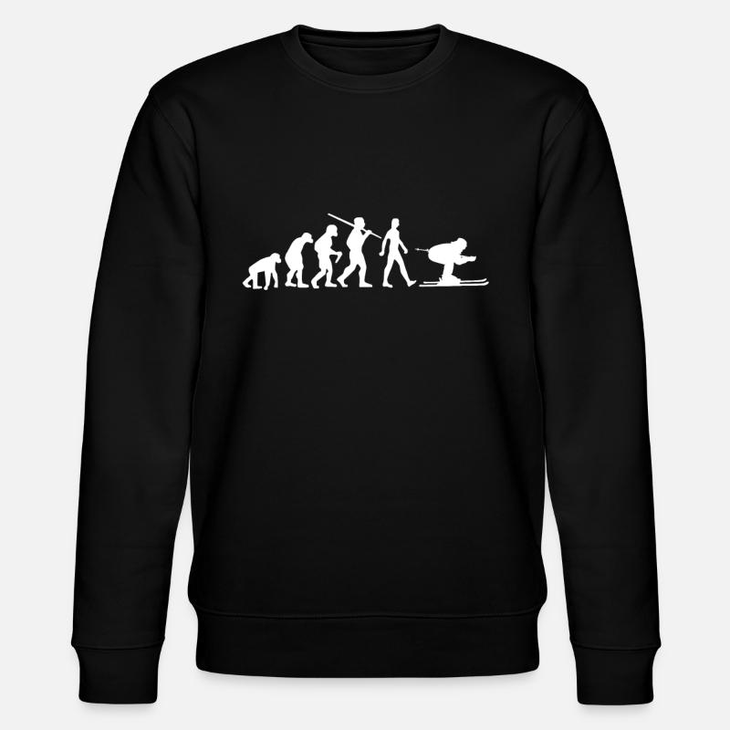 Skier Evolution Skie - Stanley/Stella CHANGER Unisex Organic Sweatshirt - black
