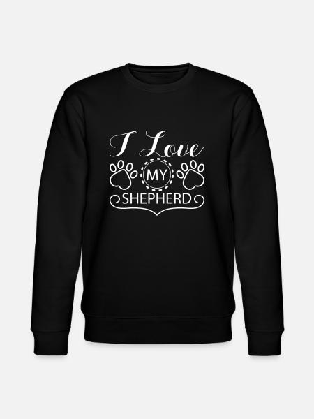 I love Shepherd Dogs - Stanley/Stella CHANGER Unisex Organic Sweatshirt - black