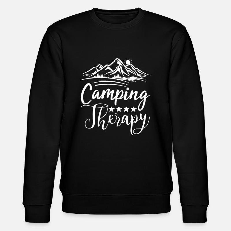 Camping Therapie - Stanley/Stella Unisex Bio-Sweatshirt CHANGER  - Schwarz