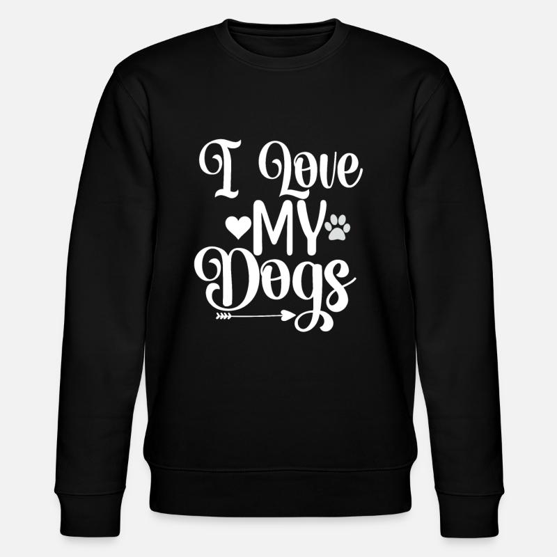 J’aime mes chiens - Sweat bio CHANGER Stanley/Stella Unisexe - noir